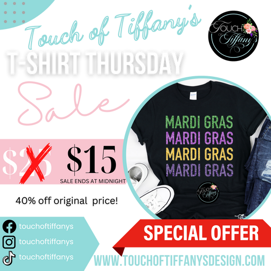 T-Shirt Thursday- Mardi Gras Edition