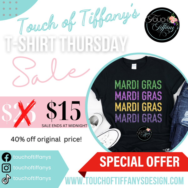T-Shirt Thursday- Mardi Gras Edition