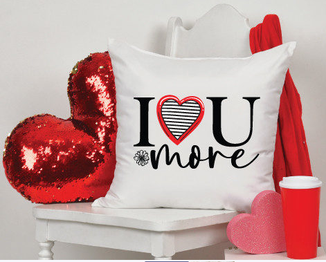 I Love You More Pillow