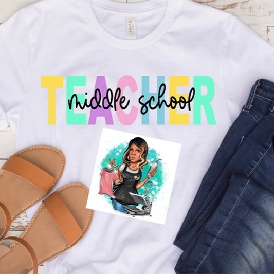 Teacher Level Elementary Middle High School T-shirt