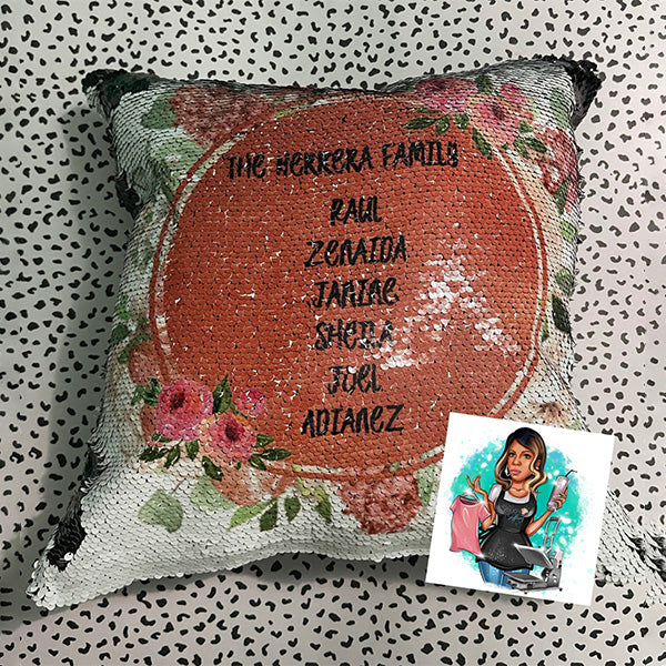 Sequin Personalized Pillows