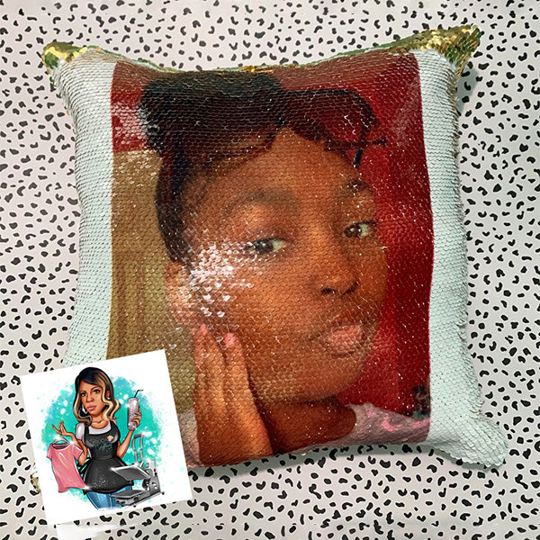 Sequin Personalized Pillows